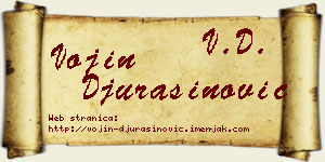 Vojin Đurašinović vizit kartica